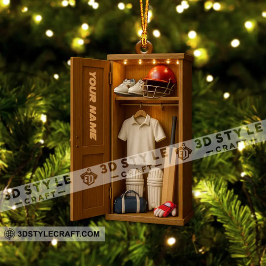 Christmas Cricket Players, Home Decor, Christmas Ornament, Personalized Ornament style option 4