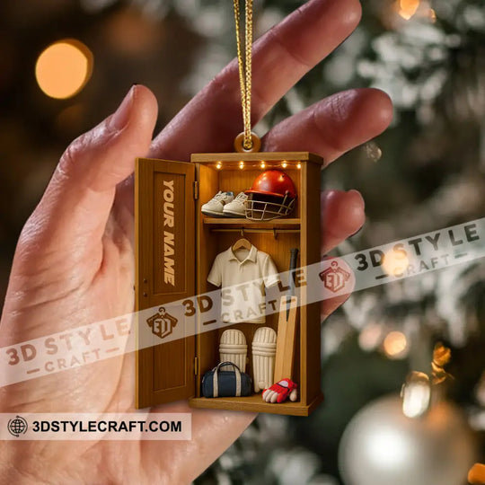 Christmas Cricket Players, Home Decor, Christmas Ornament, Personalized Ornament style option 2