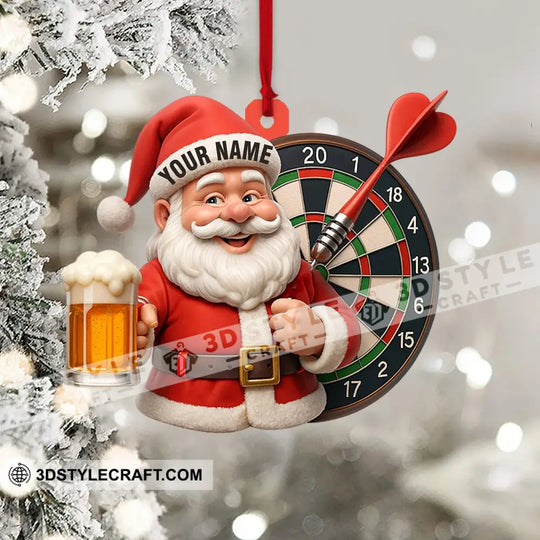 Christmas Darts And Beer Lover Home Decor, Christmas Ornament, Personalized Ornament style option 4