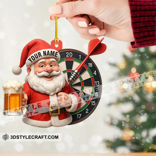 Christmas Darts And Beer Lover Home Decor, Christmas Ornament, Personalized Ornament style option 2