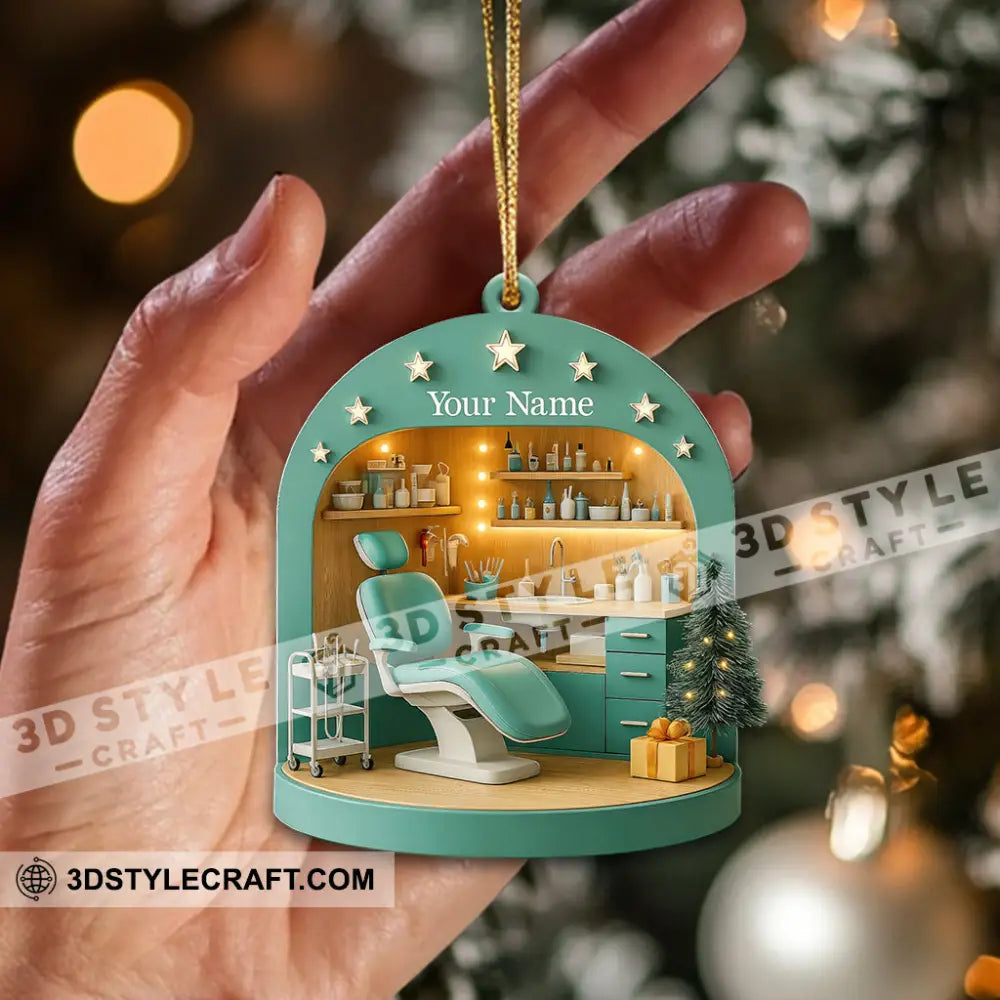 Christmas Dental Clinic Home Decor Christmas Ornament Personalized Ornament Ornament