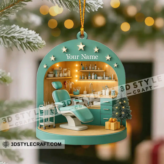 Christmas Dental Clinic, Home Decor, Christmas Ornament, Personalized Ornament style option 3