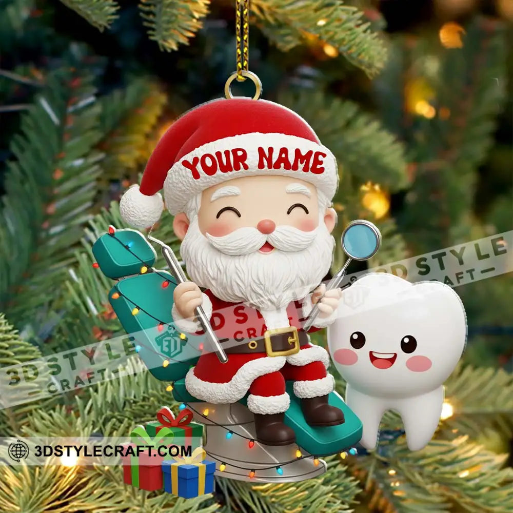 Christmas Dentist Home Decor Christmas Ornament Personalized Ornament Ornament