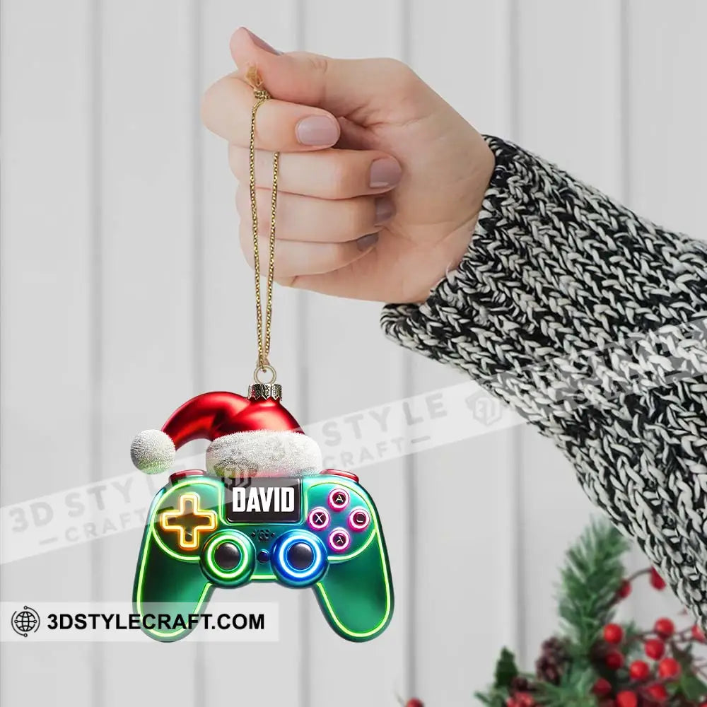 Christmas Gamer Ornament Personalized