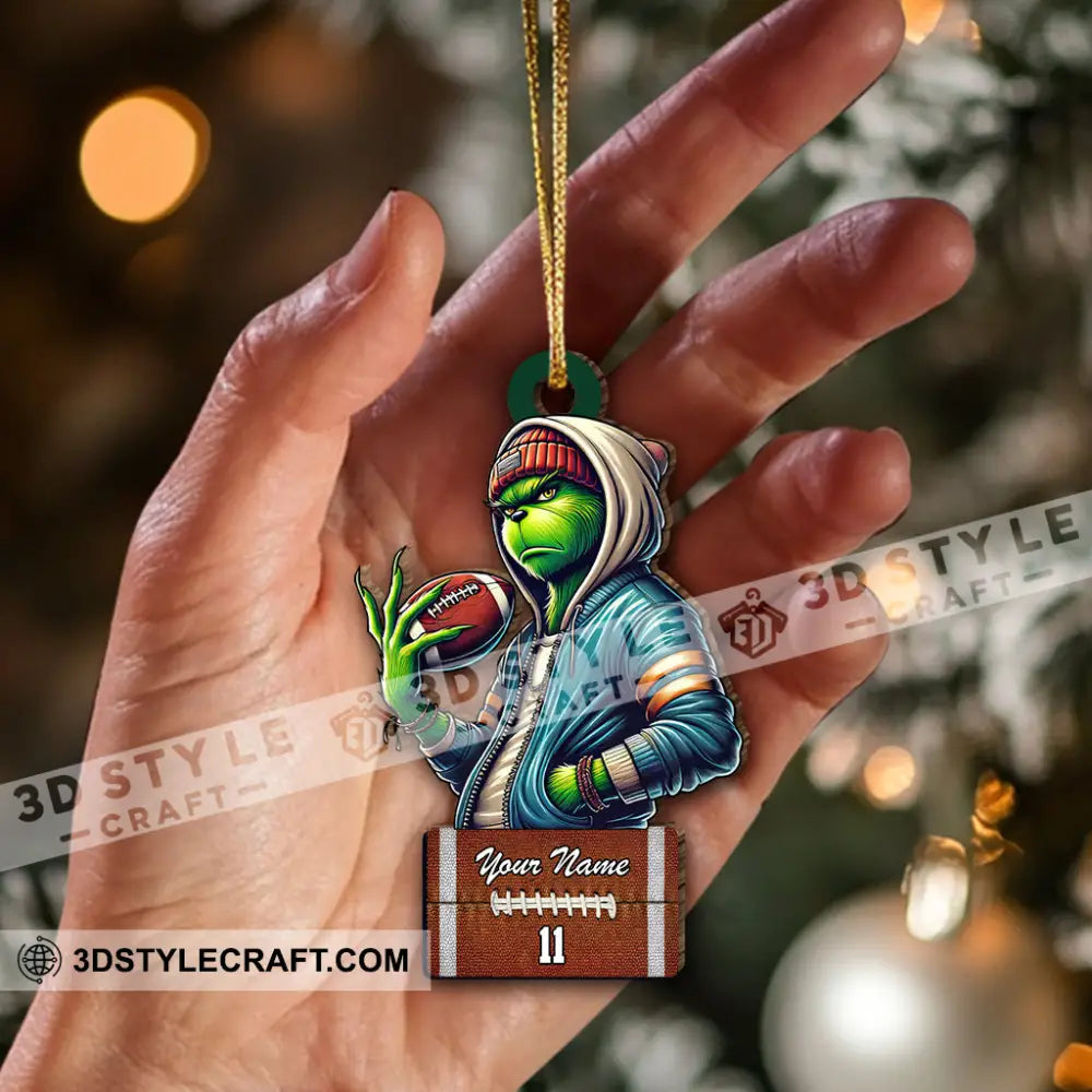 Christmas Gift Custom Ornament Name Stink Rugby