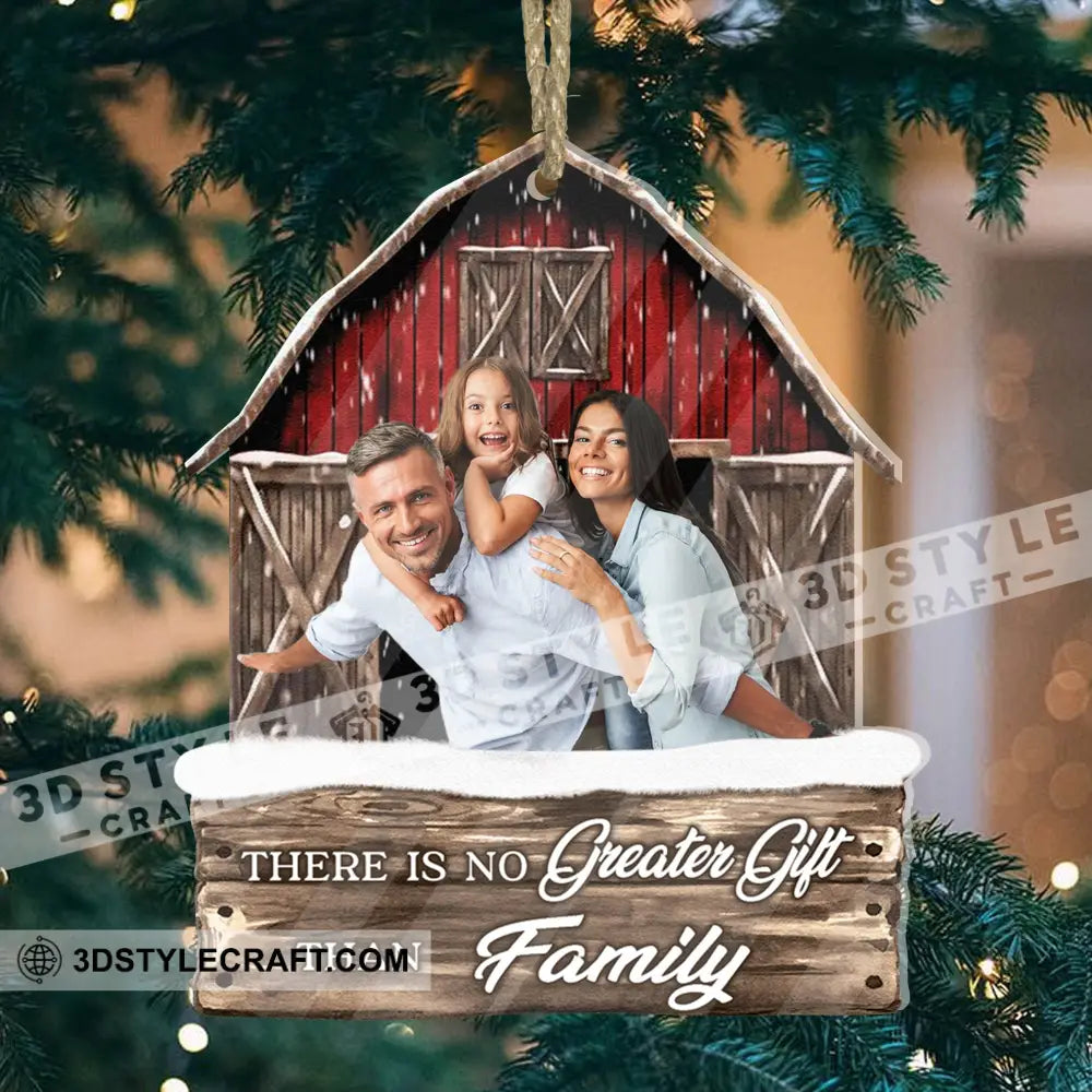 Christmas Gift Custom Photo And Quote - Personalized Acrylic Ornament For Family