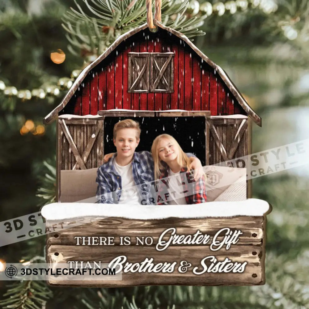 Christmas Gift Custom Photo And Quote - Personalized Shaped Wooden Ornament For Family