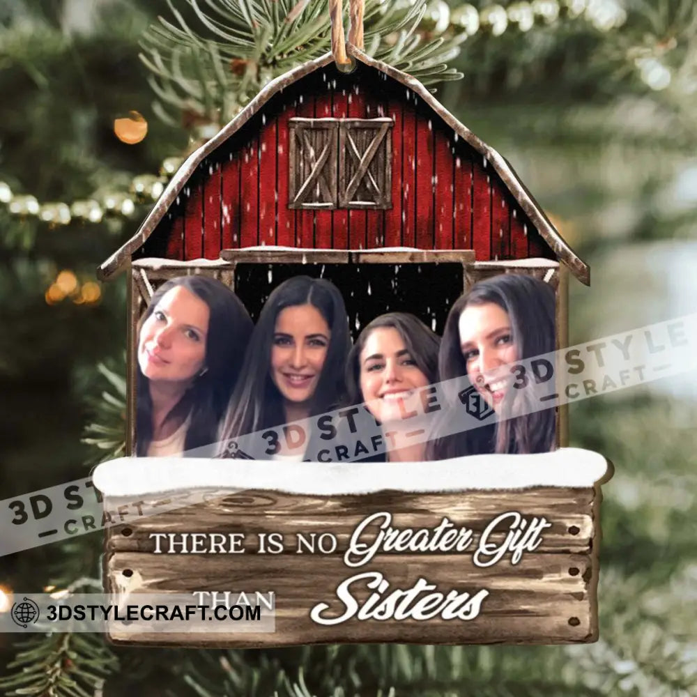 Christmas Gift Custom Photo And Quote - Personalized Shaped Wooden Ornament For Family