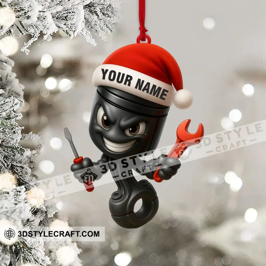 Christmas Mechanic Home Decor, Christmas Ornament, Personalized Ornament style option 4