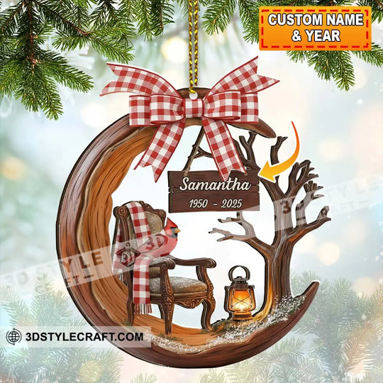 Christmas Memorial Home Decor, Christmas Ornament, Personalized Ornament style option 1