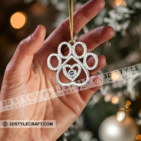 Christmas Memorial Pet Home Decor, Christmas Ornament, Personalized Ornament style option 2