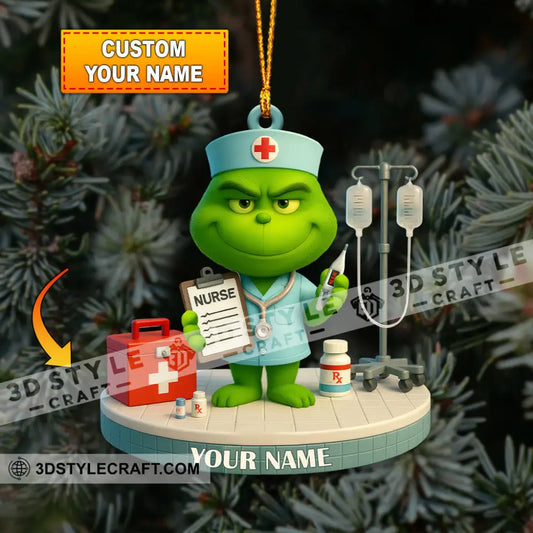 Christmas Nurse Home Decor Christmas Ornament Personalized Ornament Ornament