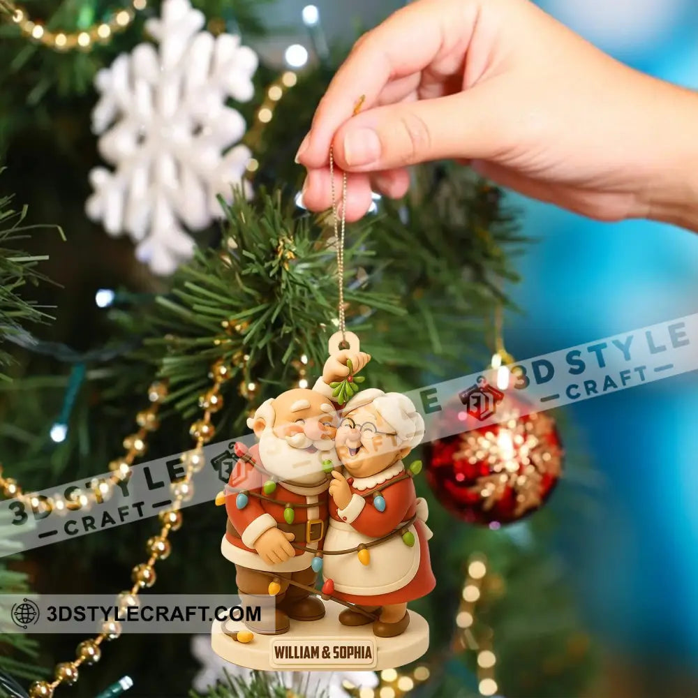 Christmas Old Couple Home Decor Christmas Ornament Personalized Ornament Ornament