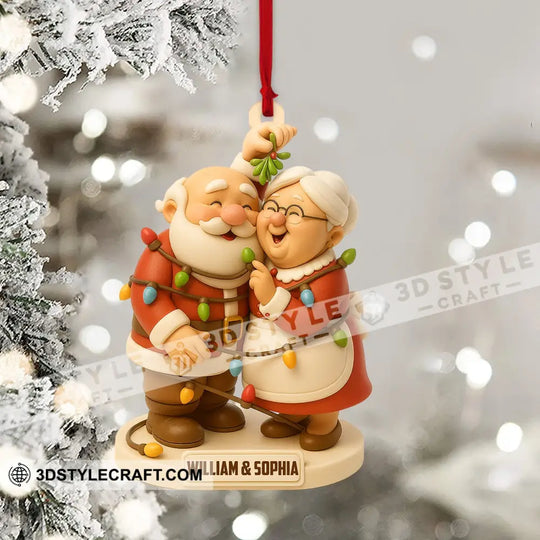 Christmas Old Couple, Home Decor, Christmas Ornament, Personalized Ornament style option 4