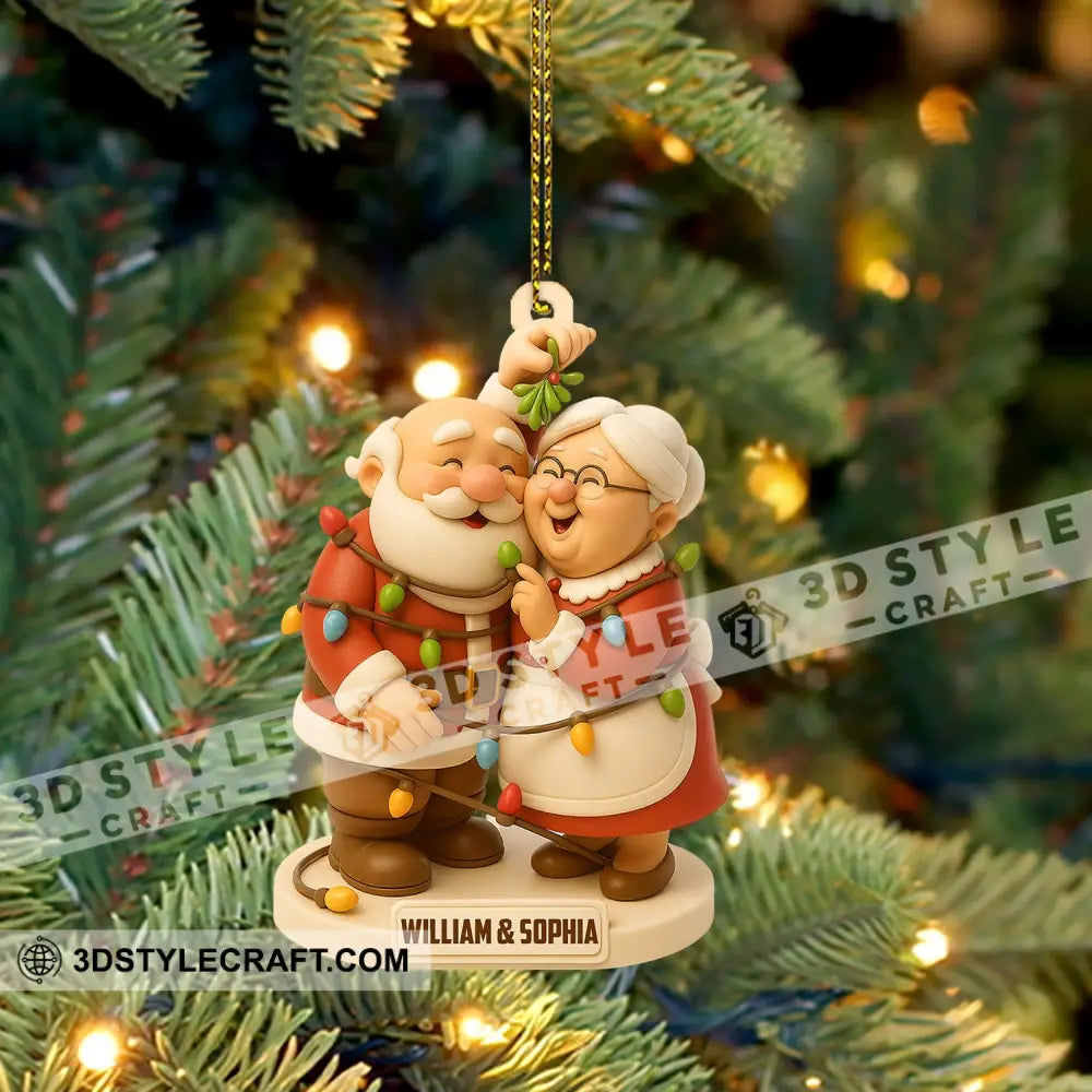 Christmas Old Couple Home Decor Christmas Ornament Personalized Ornament Ornament