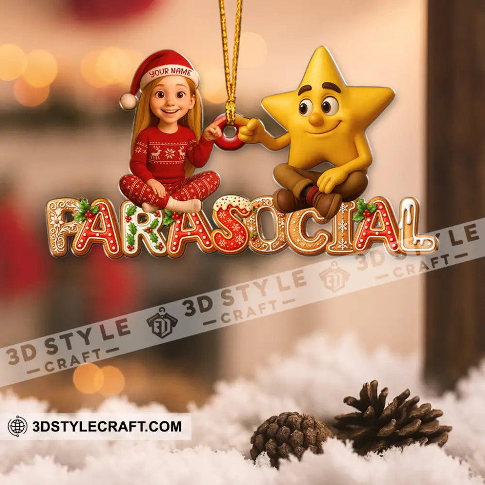 Christmas Photo And Name Home Decor Christmas Ornament Personalized Ornament Ornament