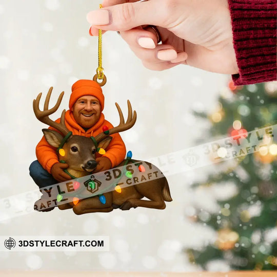 Christmas Photo, Home Decor, Christmas Ornament, Personalized Ornament style option 2