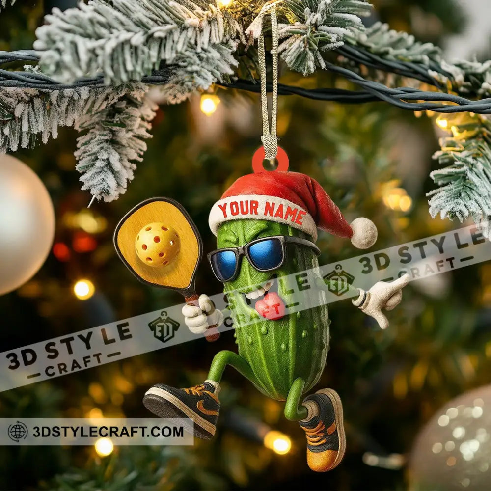 Christmas Pickleball Home Decor Christmas Ornament Personalized Ornament Ornament