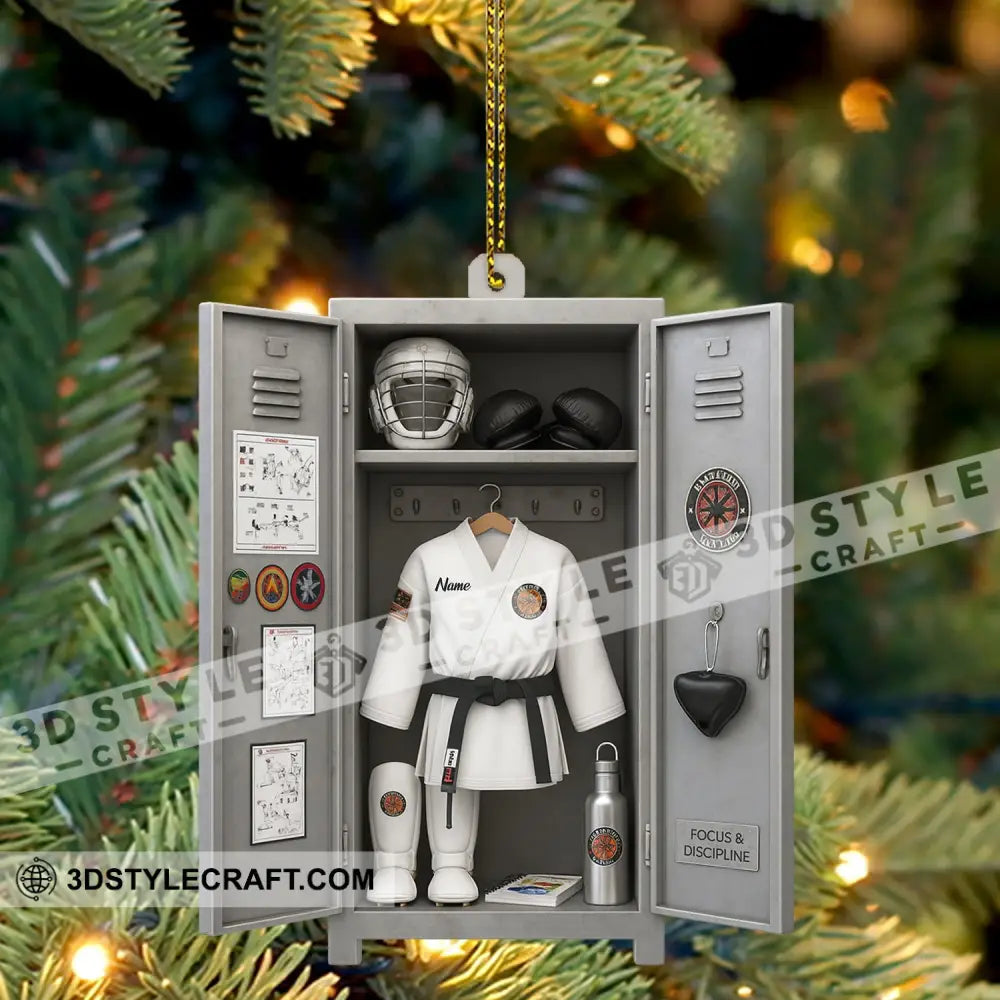 Christmas Taekwondo Corner Home Decor Christmas Ornament Personalized Ornament Ornament
