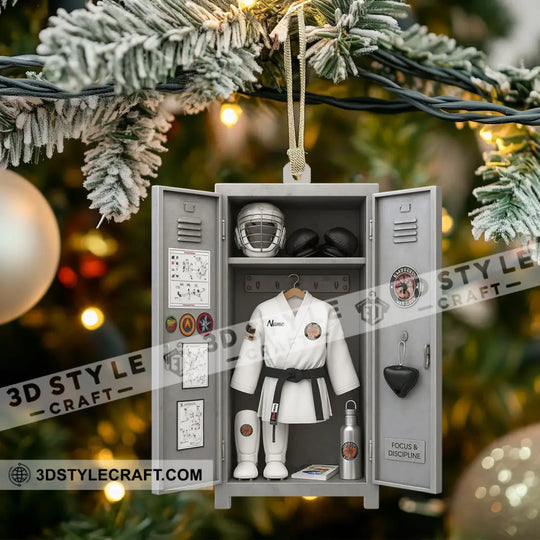 Christmas Taekwondo Corner, Home Decor, Christmas Ornament, Personalized Ornament style option 3