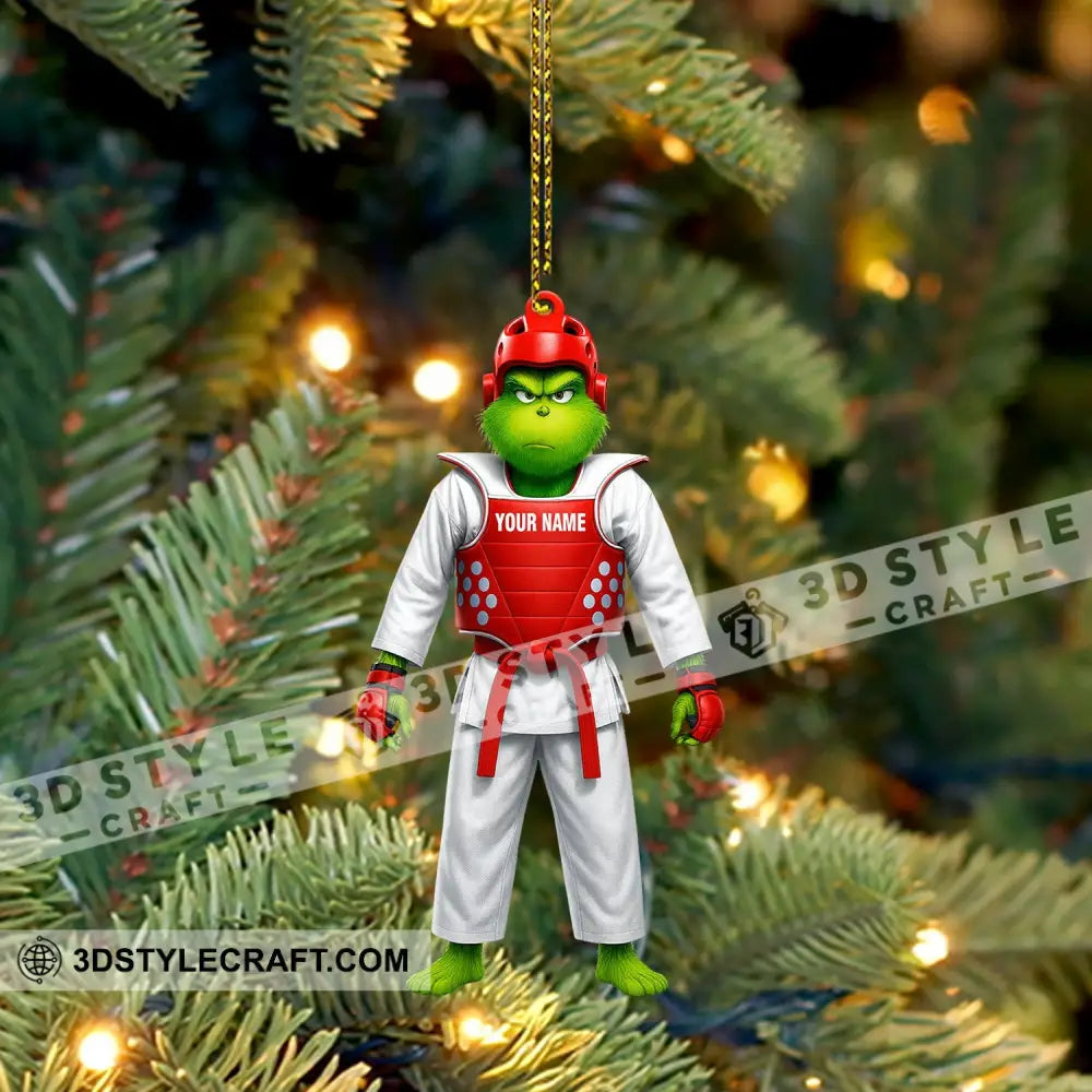 Christmas Taekwondo Home Decor Christmas Ornament Personalized Ornament Ornament