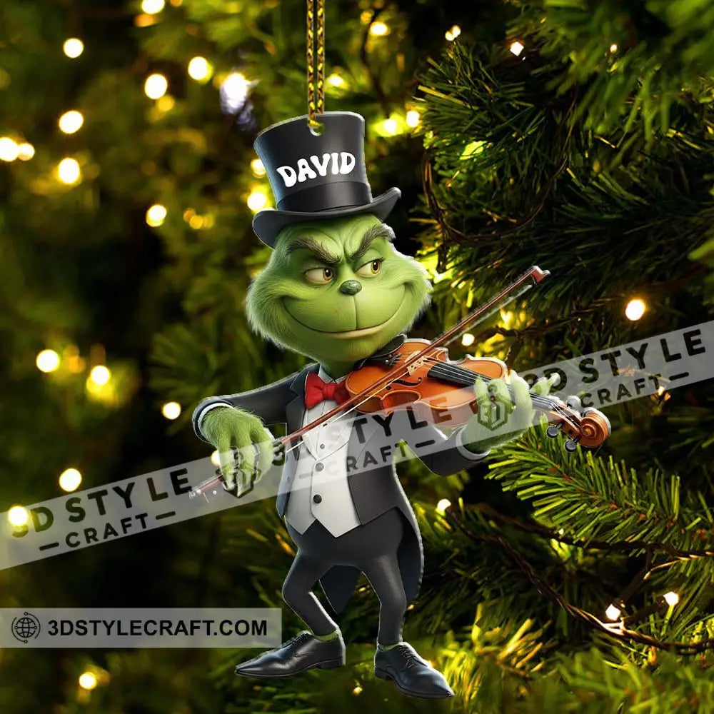 Christmas Violinist Home Decor Christmas Ornament Personalized Ornament Ornament