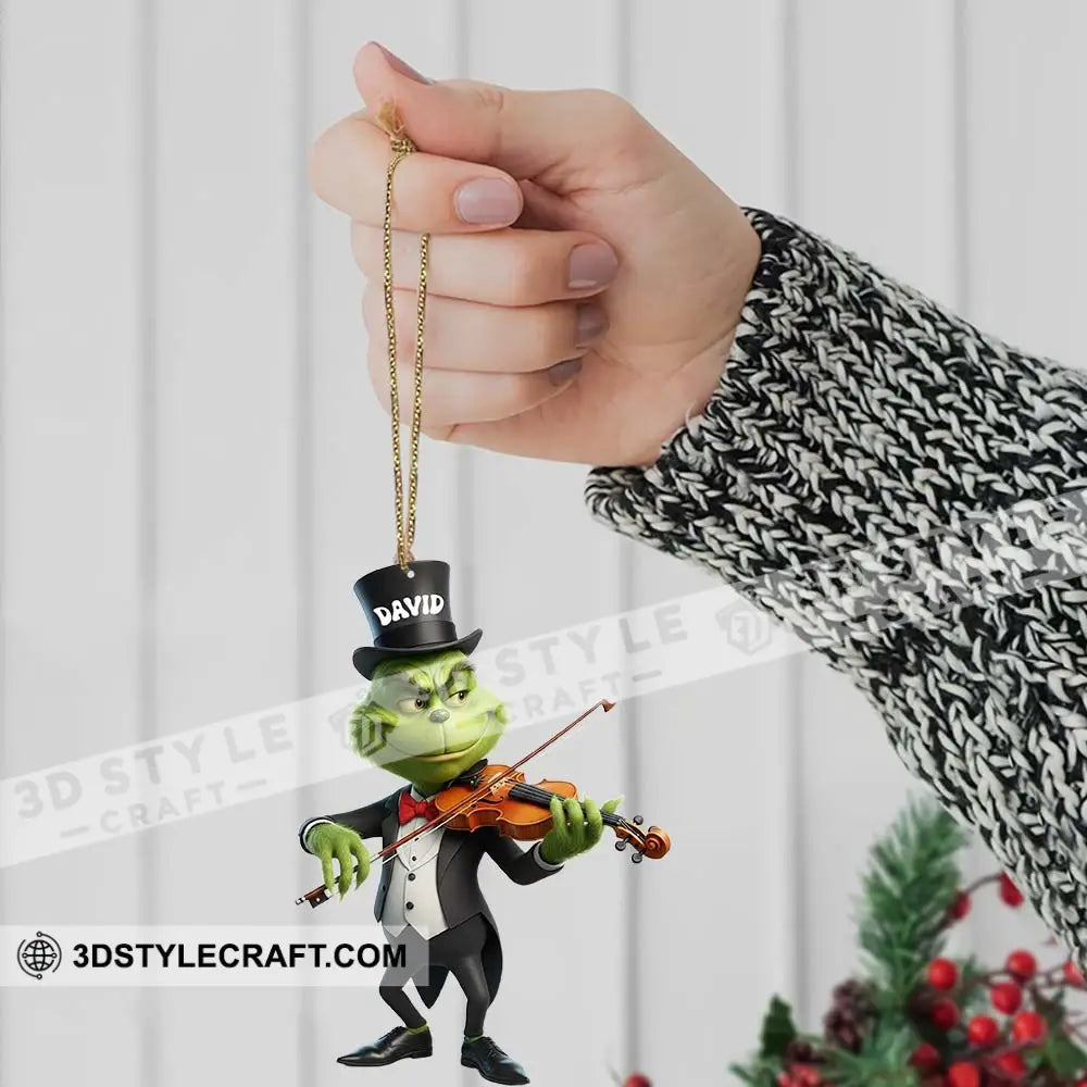 Christmas Violinist Home Decor Christmas Ornament Personalized Ornament Ornament