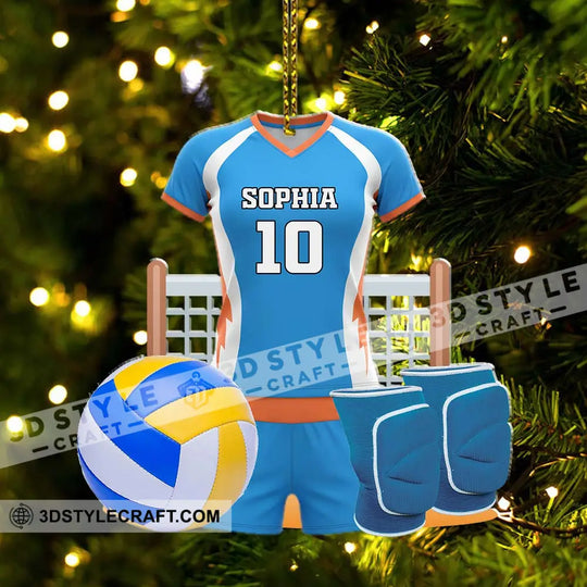 Christmas Volleyball Home Decor, Christmas Ornament, Personalized Ornament style option 3