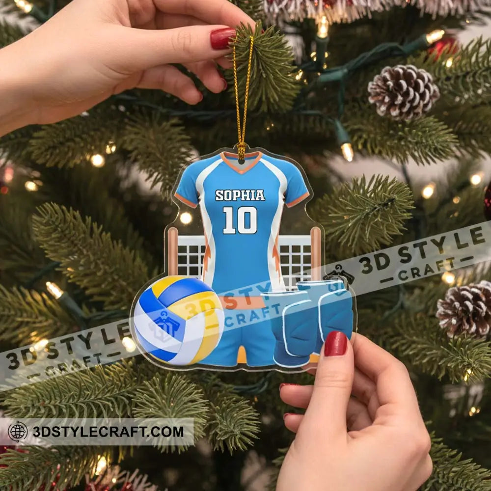 Christmas Volleyball Home Decor Christmas Ornament Personalized Ornament Ornament