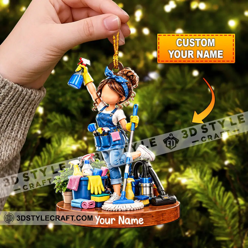 Cleaning Home Decor Christmas Ornament Personalized Ornament - 3.54’’ / 1 Ornament - Ornament