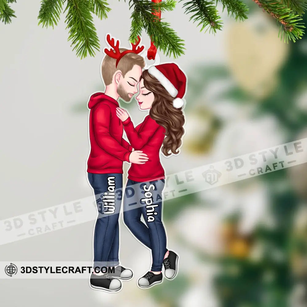 Couple Ornament - Custom Appearance Personalized Acrylic Gift For Christmas Couplegift Family