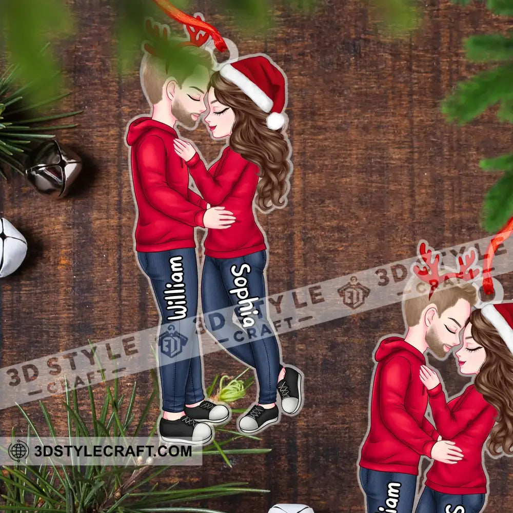 Couple Ornament - Custom Appearance Personalized Acrylic Gift For Christmas Couplegift Family