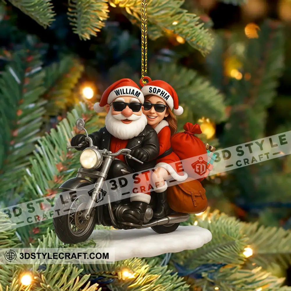 Couple Santa Home Decor Christmas Ornament Personalized Ornament Ornament