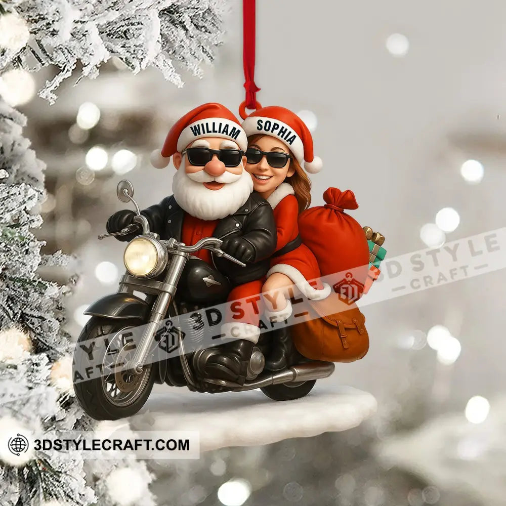 Couple Santa Home Decor Christmas Ornament Personalized Ornament Ornament
