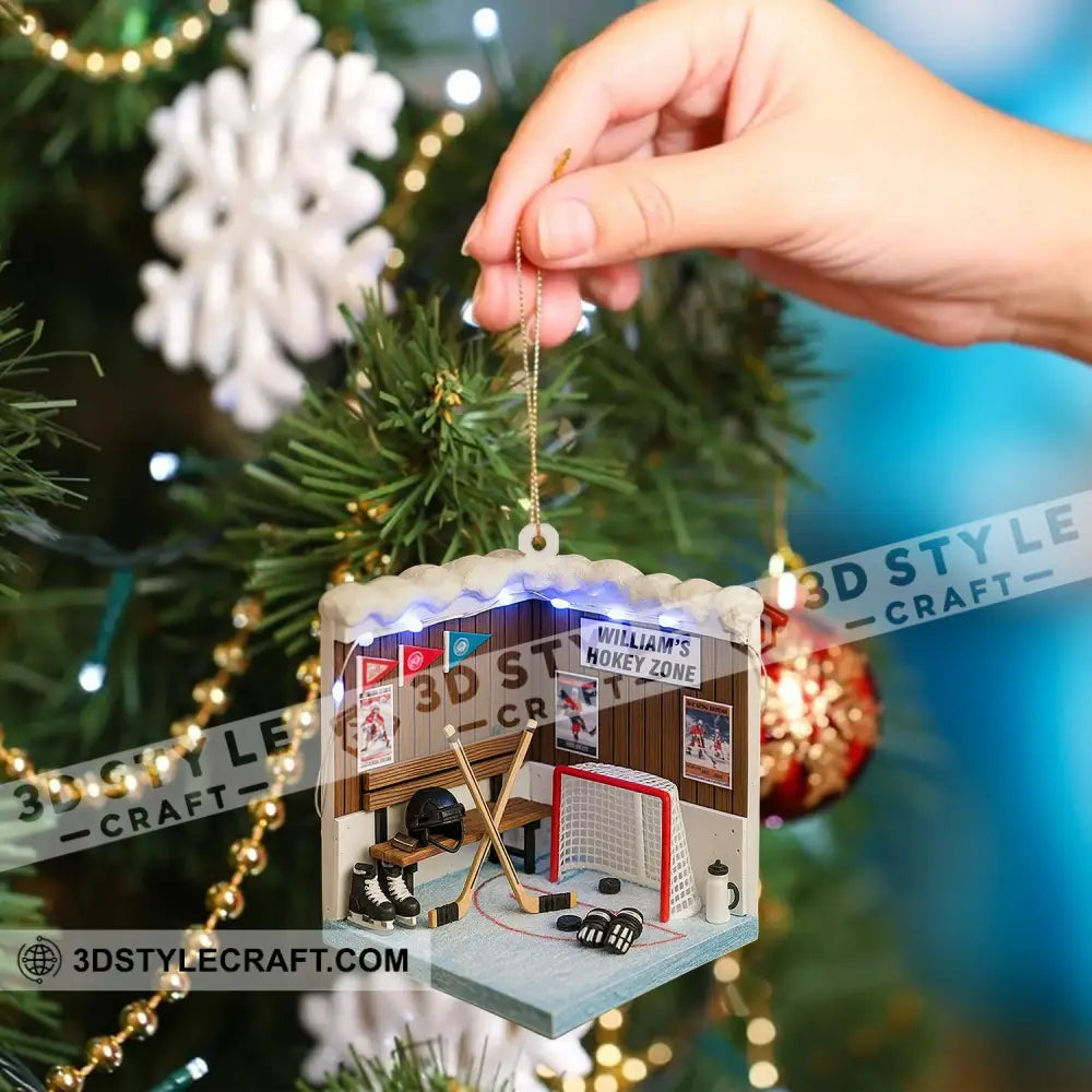 Cricket Player Corner Home Decor Christmas Ornament Personalized Ornament Ornament