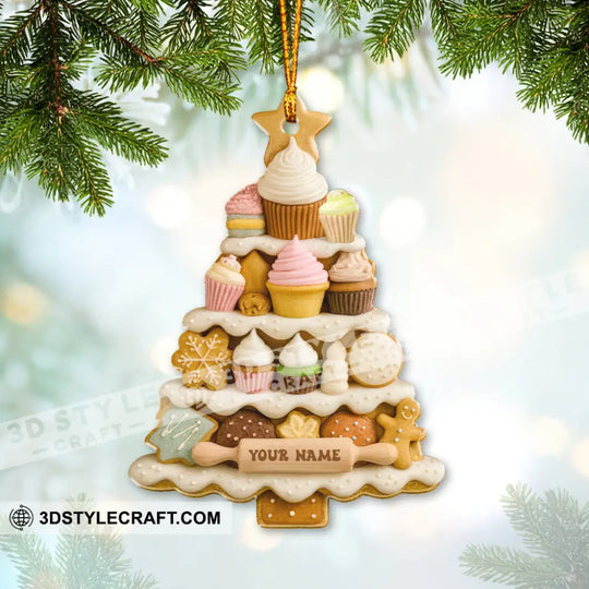 Cup Cake Tree, Home Decor, Christmas Ornament, Personalized Ornament style option 2