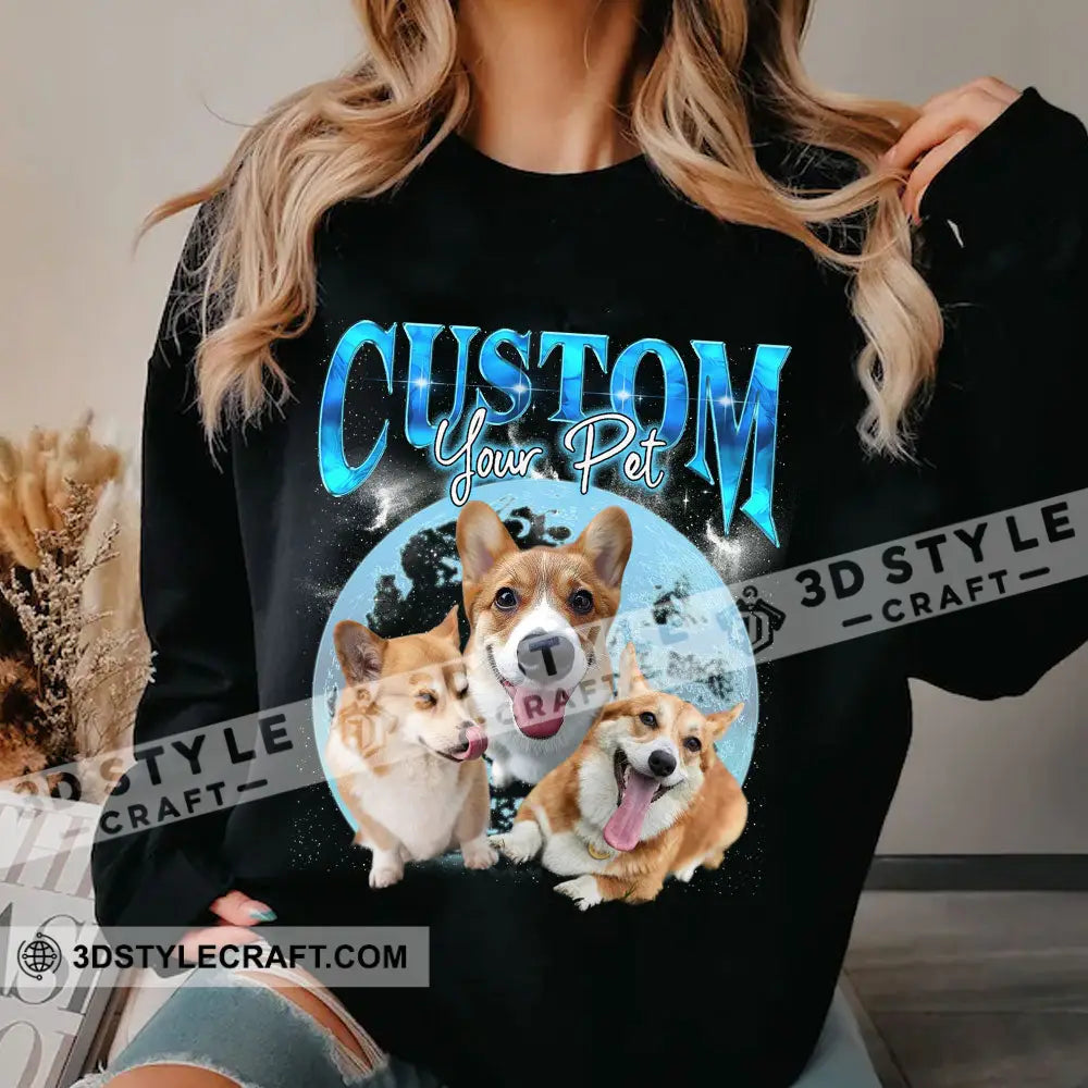 Custom Background And Name Pet Lover Shirt - Personalized Sweatshirt Apparel