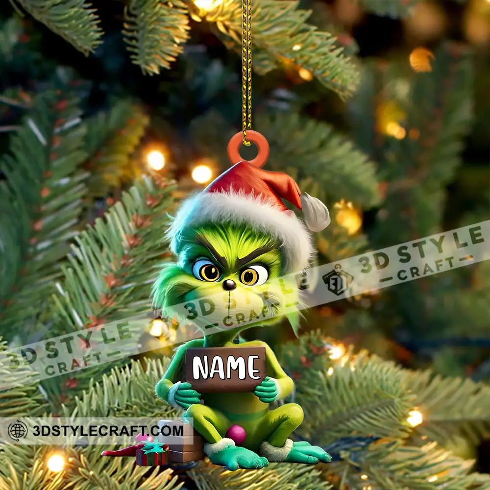 Custom Funny Elf Ornament Personalized