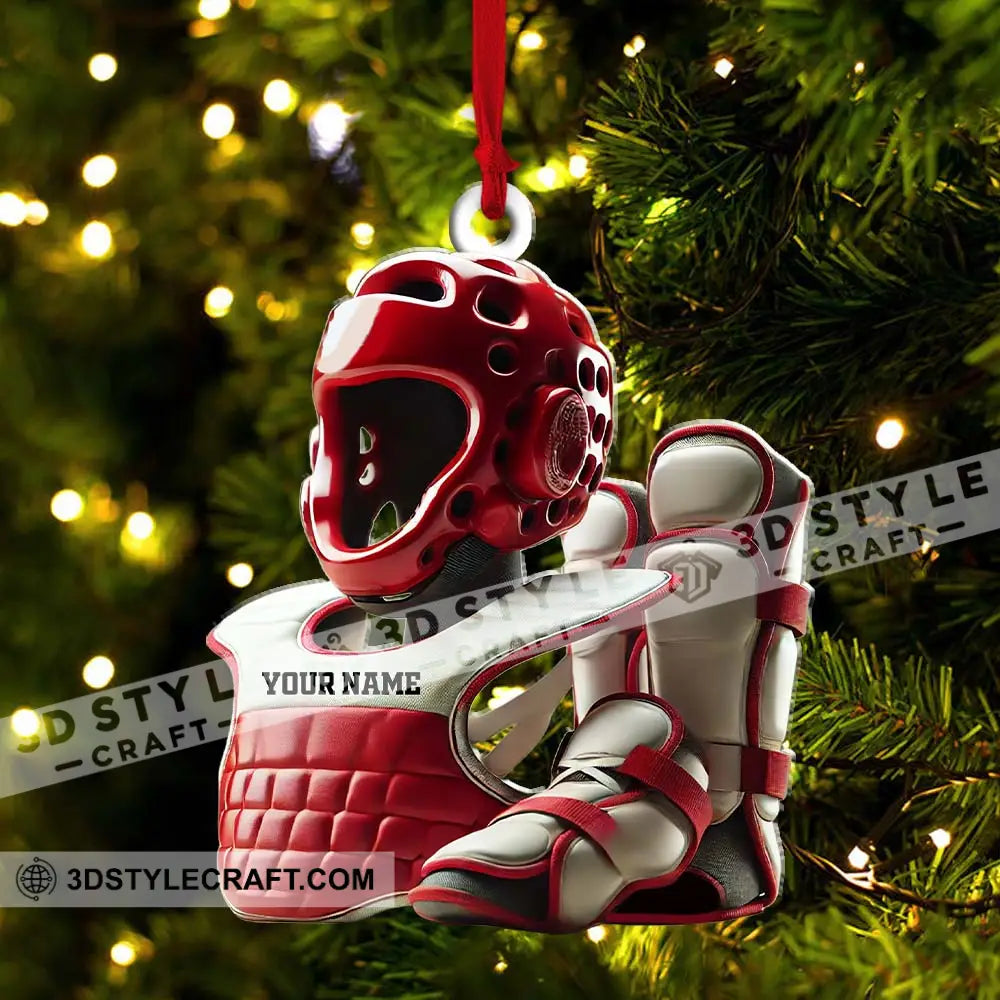 Custom Karate Lover Ornament Personalized