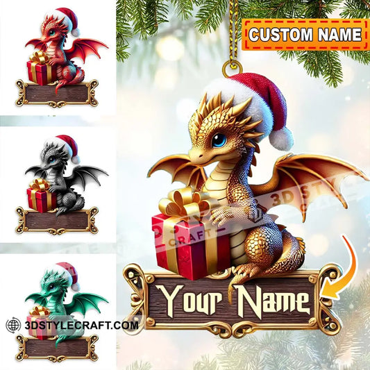 Custom Little Dragon Ornament Personalized 3.54’’ / 1