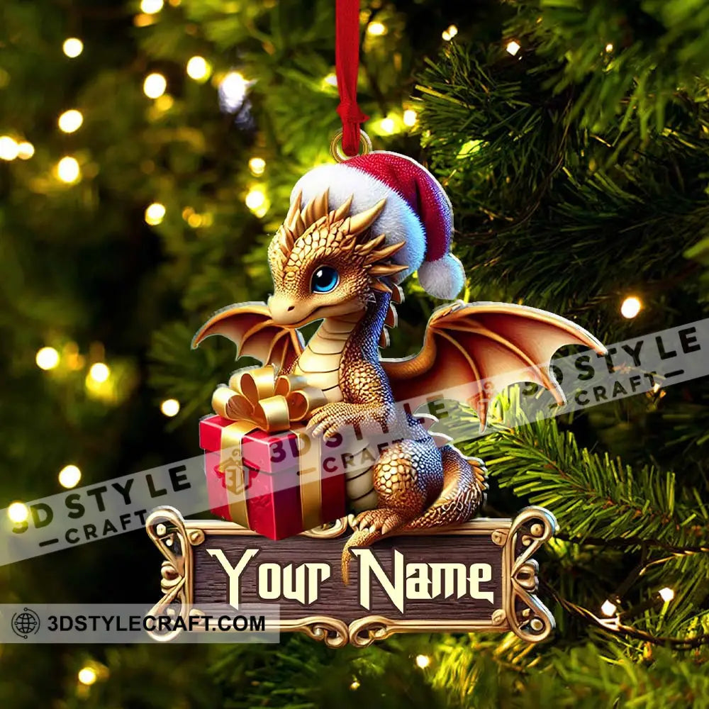 Custom Little Dragon Ornament Personalized