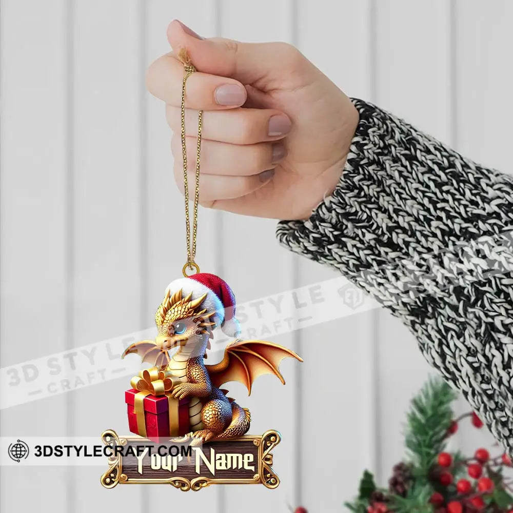 Custom Little Dragon Ornament Personalized