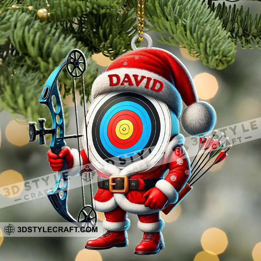 Custom Name Archery Ornament Christmas Gift Decoration