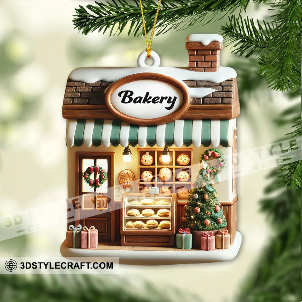 Custom Name Bakery Store Ornament Christmas Decoration 3.54’’ / 1