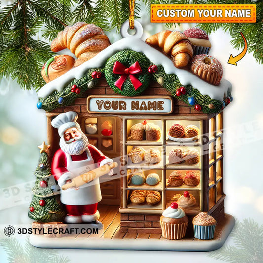 Custom Name Bakery Store Ornament Christmas Decoration