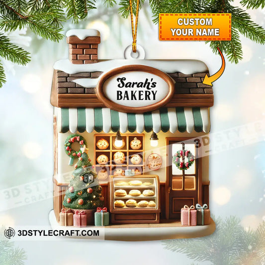 Custom Name Bakery Store Ornament Christmas Decoration