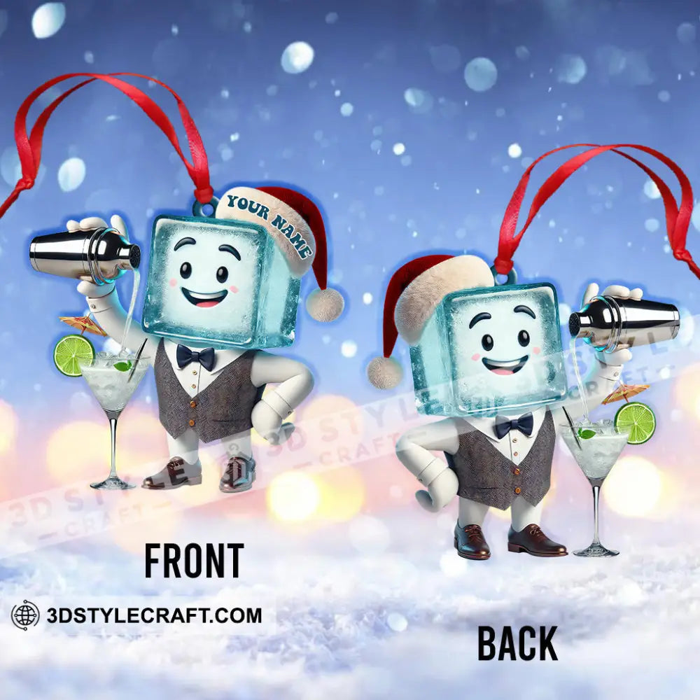 Custom Name Barista Ornament Bartender Christmas Gift
