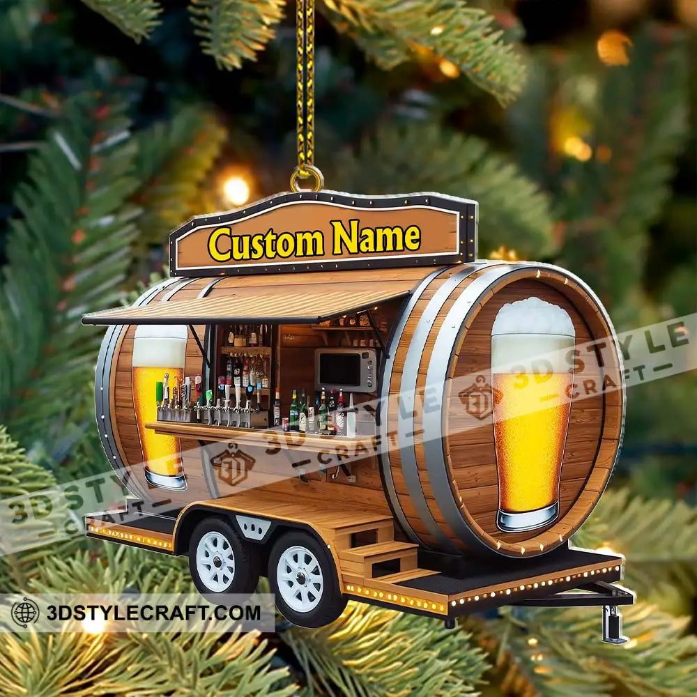 Custom Name Barista Ornament Christmas Decoration
