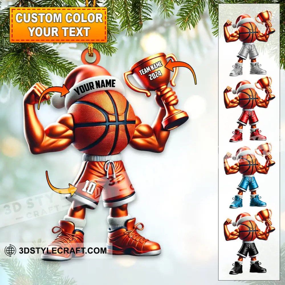 Custom Name Basketball Ornament Lover Christmas Gift