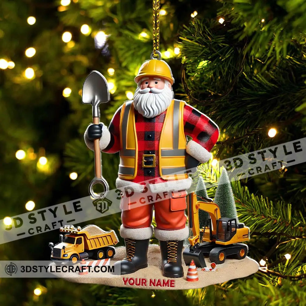 Custom Name Builder Santa Ornament Christmas Gift